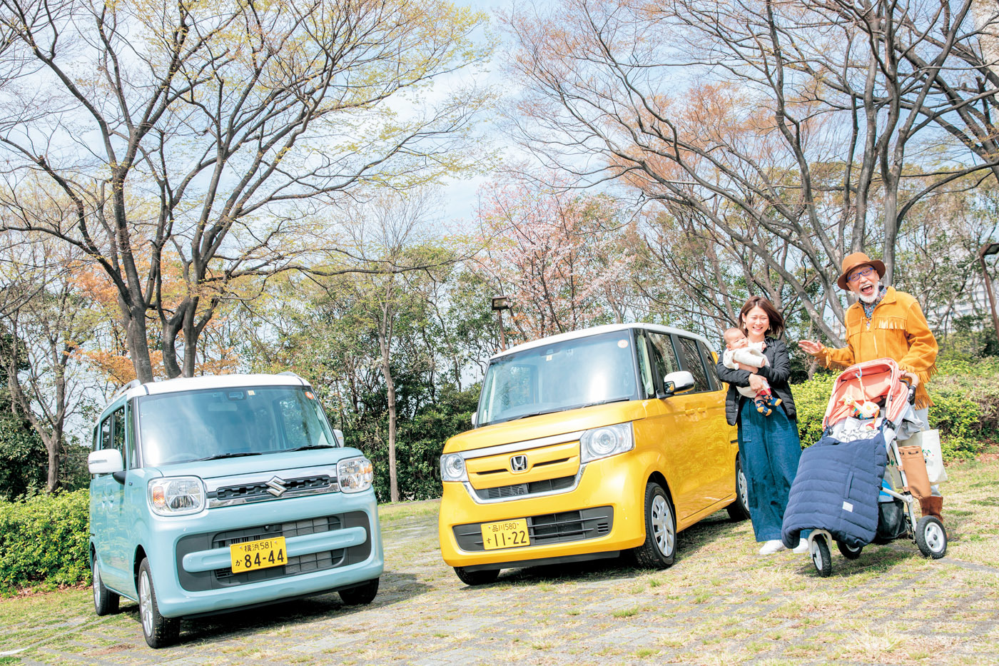 「主夫気分には奥さんと赤ちゃんが必要だ!」というわけで撮影場所で見かけた奥さんとお子さんに頼み込んで撮影させていただきました! ありがとうございます!!