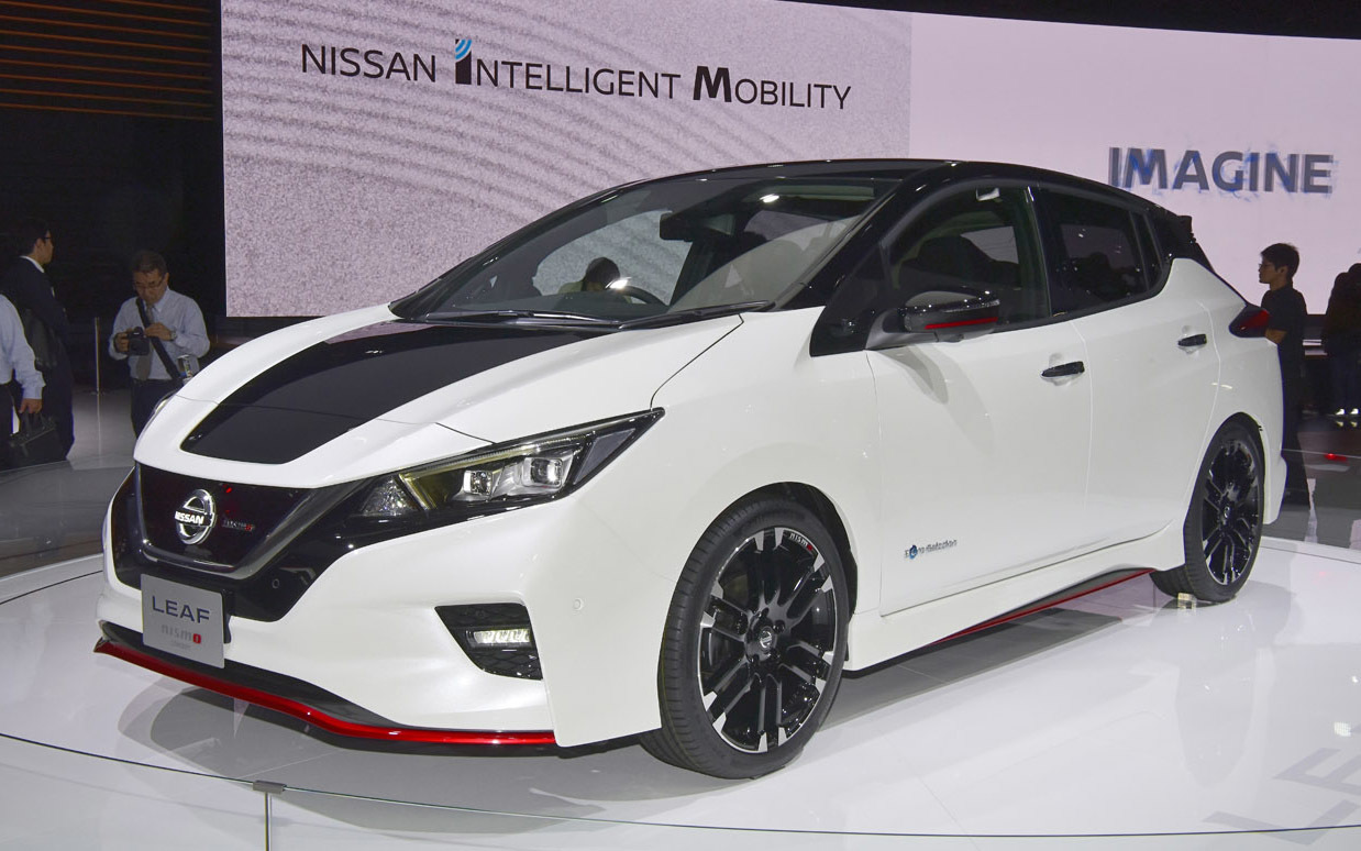 日産リーフのNISMOバージョン。今年日産が新車として導入するのはこの1モデルのみ