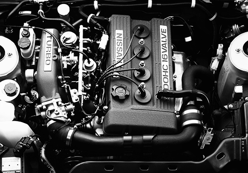 スカイラインRS-TURBO譲りのFJ20E-T。パワーウェイトレシオはスカイラインを下回る6.158kg/psを記録、豪快な走りをみせた