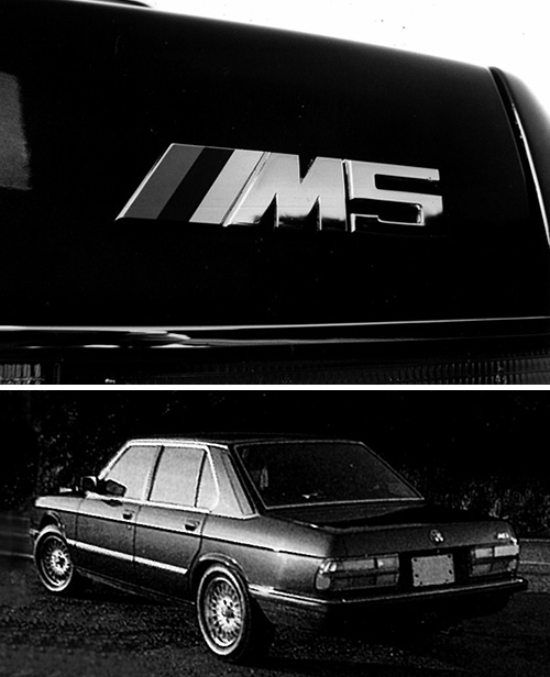 リアスタイルはトランクリッドのM5エンブレムとBBS製アルミホールによって差別化されるだけだ