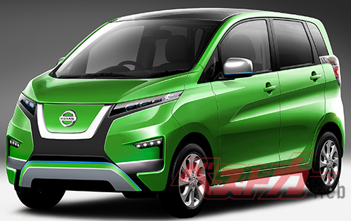 三菱自動車との合弁会社NMKVで開発、生産される軽自動車EVは2021年に登場か?(予想CG)