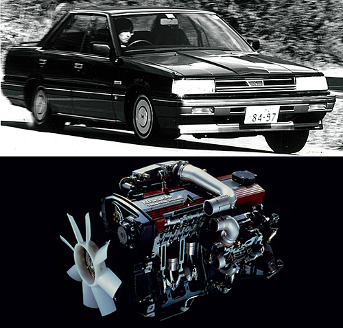 1965年以来のL20型に代わる日産期待の直6新エンジンとして登場したRBシリーズ。その頂点として鳴り物入りで’85年、R31スカイラインとともに登場した24バルブDOHCターボ仕様だが、煮詰め不足で……