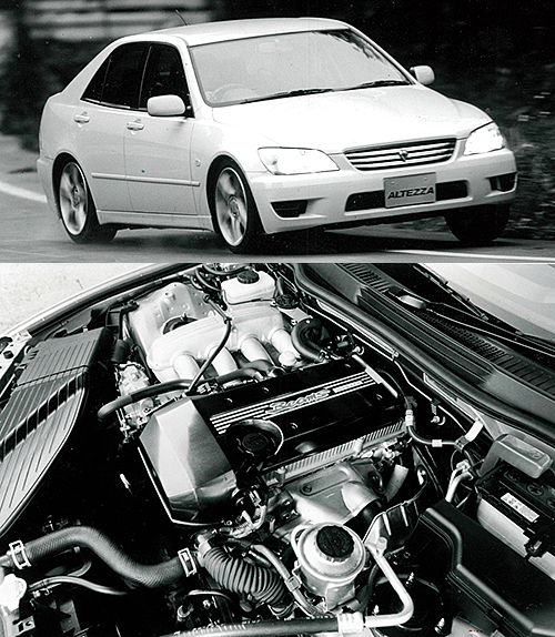 1998年に登場したアルテッツァのスポーティグレードRS200に搭載された2L、直4エンジンが3S-GE。可変バルタイを採用しNAで210psを発揮していた