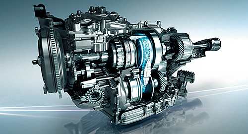 走り重視に変わりつつあるというスバルのCVT。現行インプレッサではフリクションの低減、小型軽量化などが行われてる