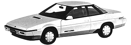 スバルの創業から現在に至るまでリトラクタブルヘッドライトが搭載された唯一の車種だった