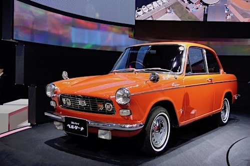コンパーノ スパイダー。展示された車体はワンオーナーで現在も乗り続けられているものだという