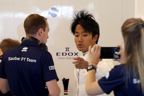 8月にザウバーでテストを行った松下信治。ホンダとザウバーの提携白紙もあり、F1進出は実現しなかったが、日本人で最もF1に近い存在