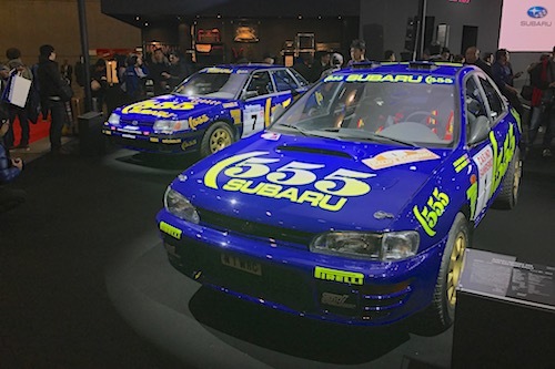 会場にはかつてのWRCカーも展示。モータースポーツを通じて熟成してきたスバル/STIのスポーツカーは新時代へ向かう